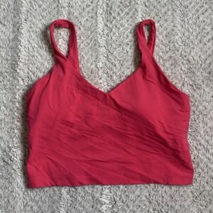Lululemon Align Tank Top Lipgloss Pink sz 12 EUC